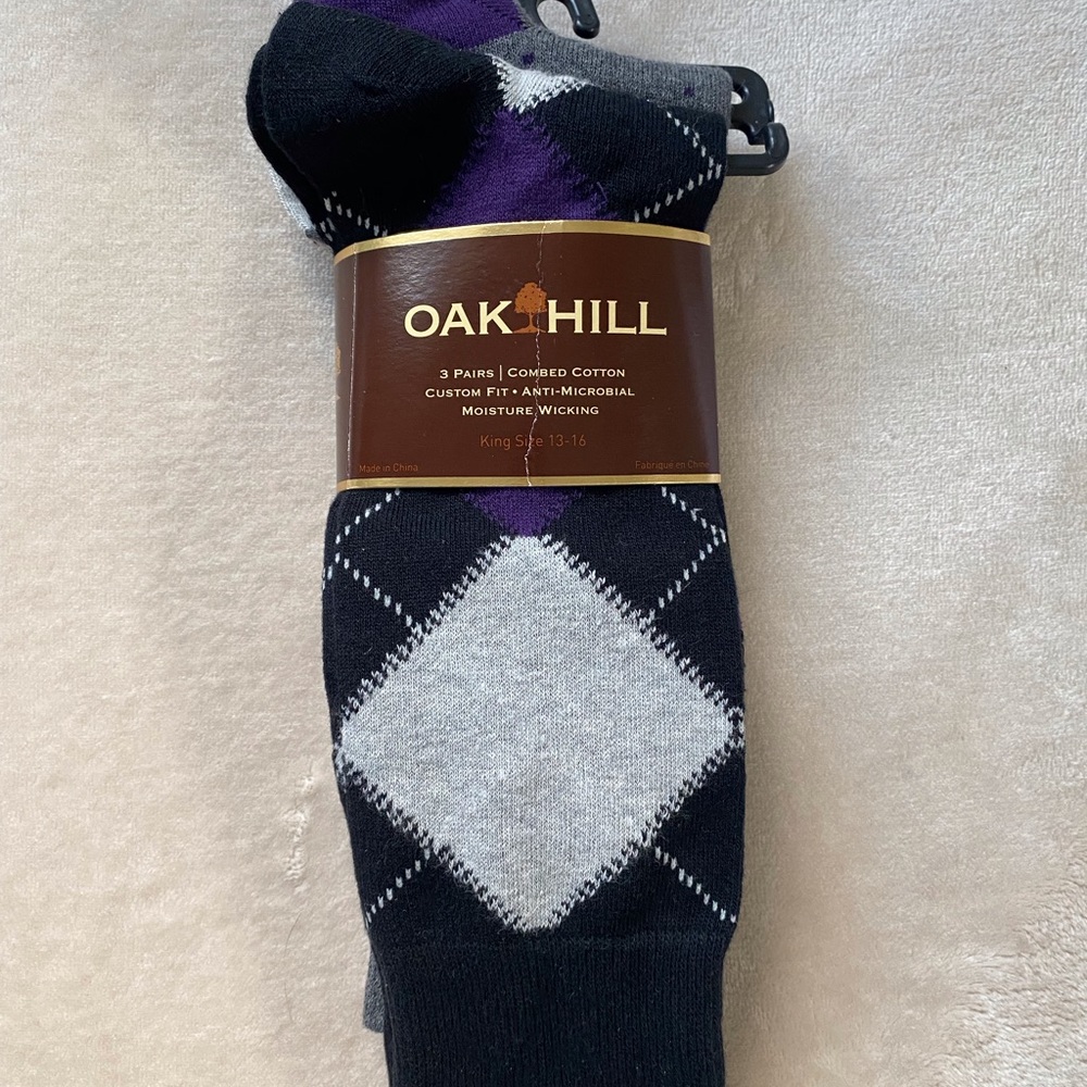 3 Pairs Oak Hill Socks